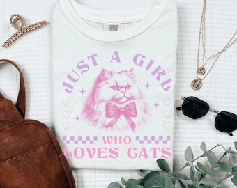 Rolig kattmamma, bekväma färger, t-shirt