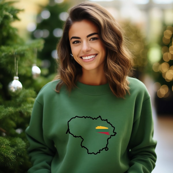 Lithuania Sweatshirt Unisex Crewneck Sweatshirt Lithuania Proud Gift Flag Sweatshirt Lithuanian Hoody Sweater Proud Country Cozy Outfit Gift