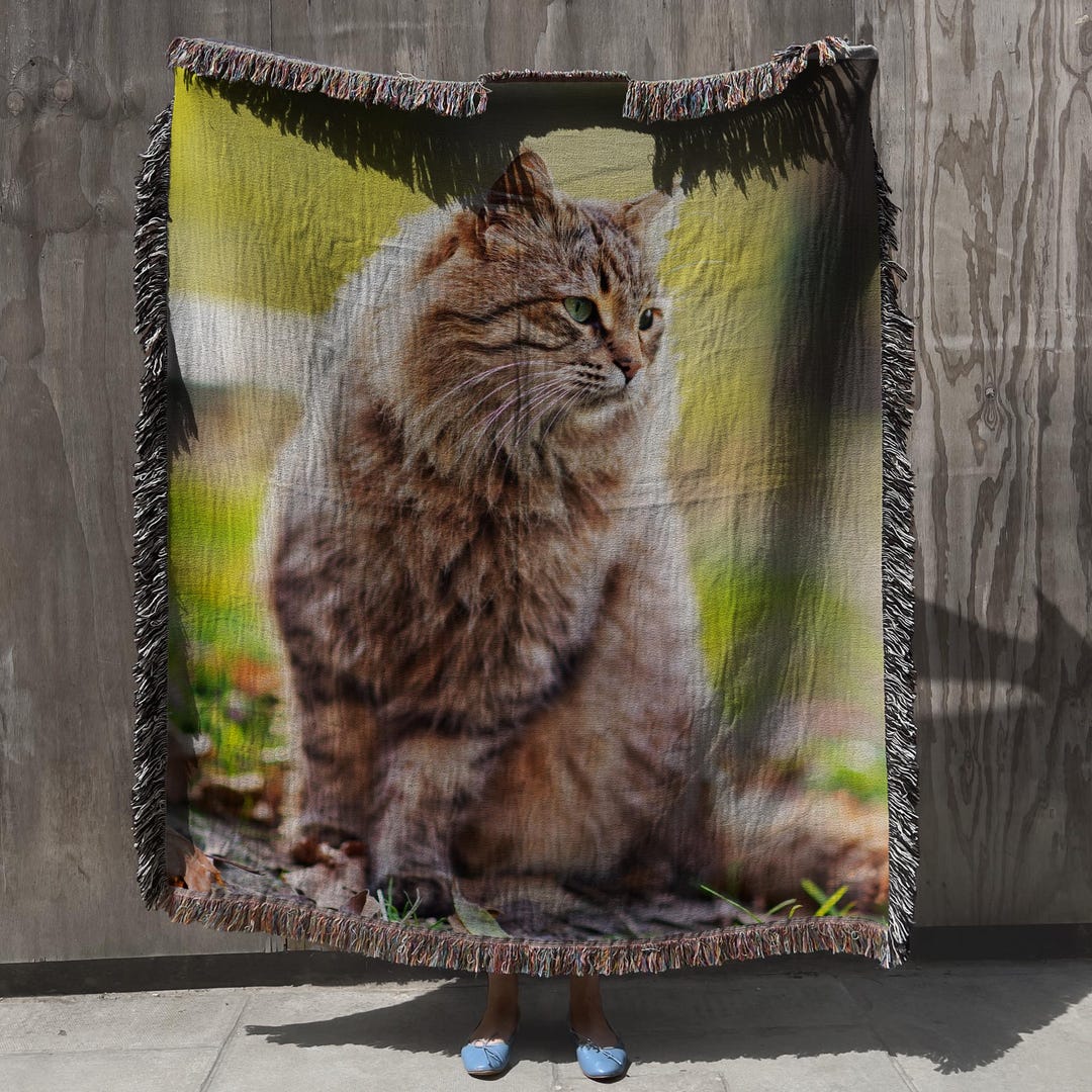 Custom Pet Woven Blanket Personalized Photo Throw Custom Blanket With ...