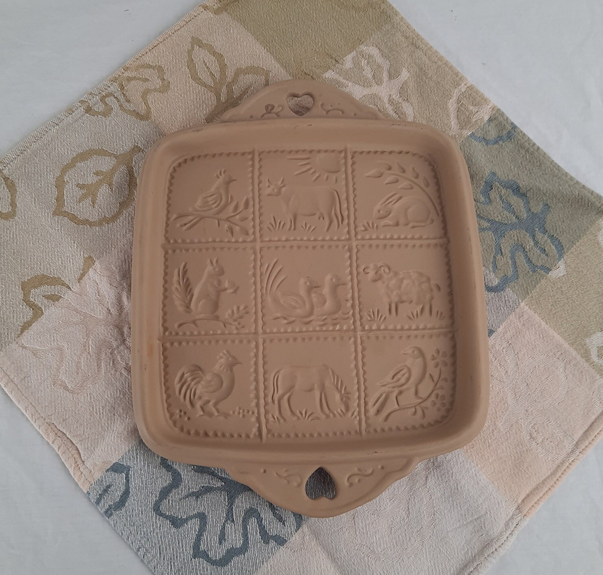 Traditional moulded shortbread – using my Mum's shortbread mould.