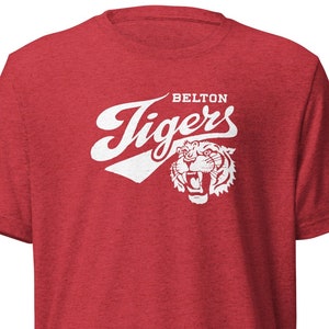 T-shirt met tijgerstaartschrift