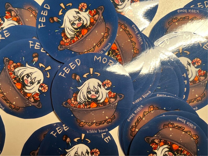 Paimon Emergency Food Stickers Genshin Impact's Beloved Companion Vinyl ...