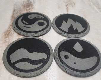 Four Element Coasters (pack of 4)