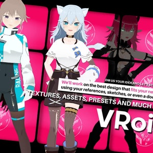 Vtuber Custom Model / 3D Vtuber or videogame model in anime style for you / Vtuber Vroid Studio / Rigging / Vtuber Streamer, Vtuber model