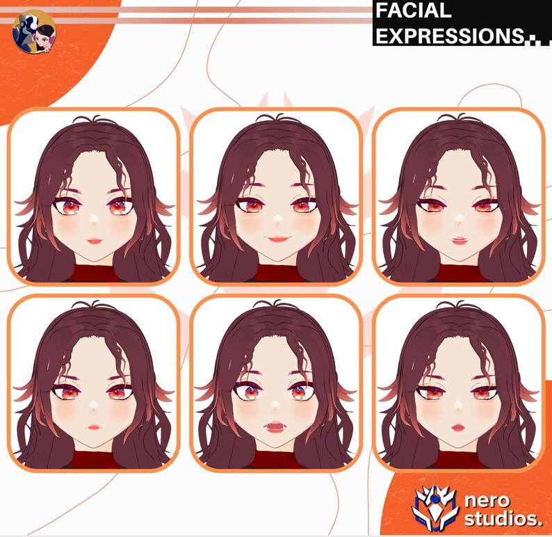Warrior Vtuber, 3D Vtuber Model Rigged, Vroid Assets, Vroid Clothing ...