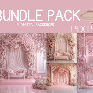 Luxury Minimalist Pink Backdrop&#39;s- Luxury Backdrop- Minimalist overlays - Studio overlays - Digital Backdrop -Luxury overlay