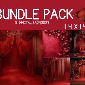 Luxury Minimalist Red  Backdrop&#39;s- Luxury Backdrop- Minimalist overlays - Studio overlays - Digital Backdrop -Luxury overlay
