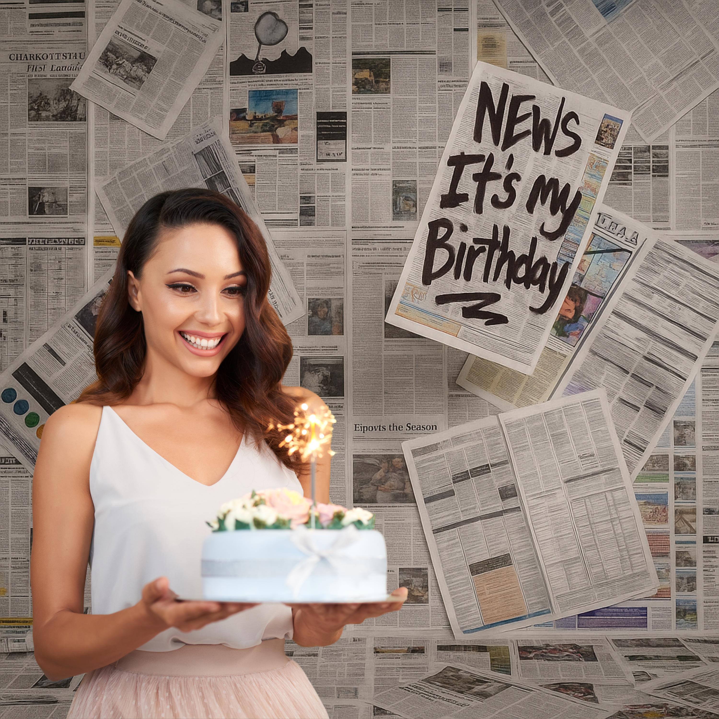 Newspaper Backdrop
