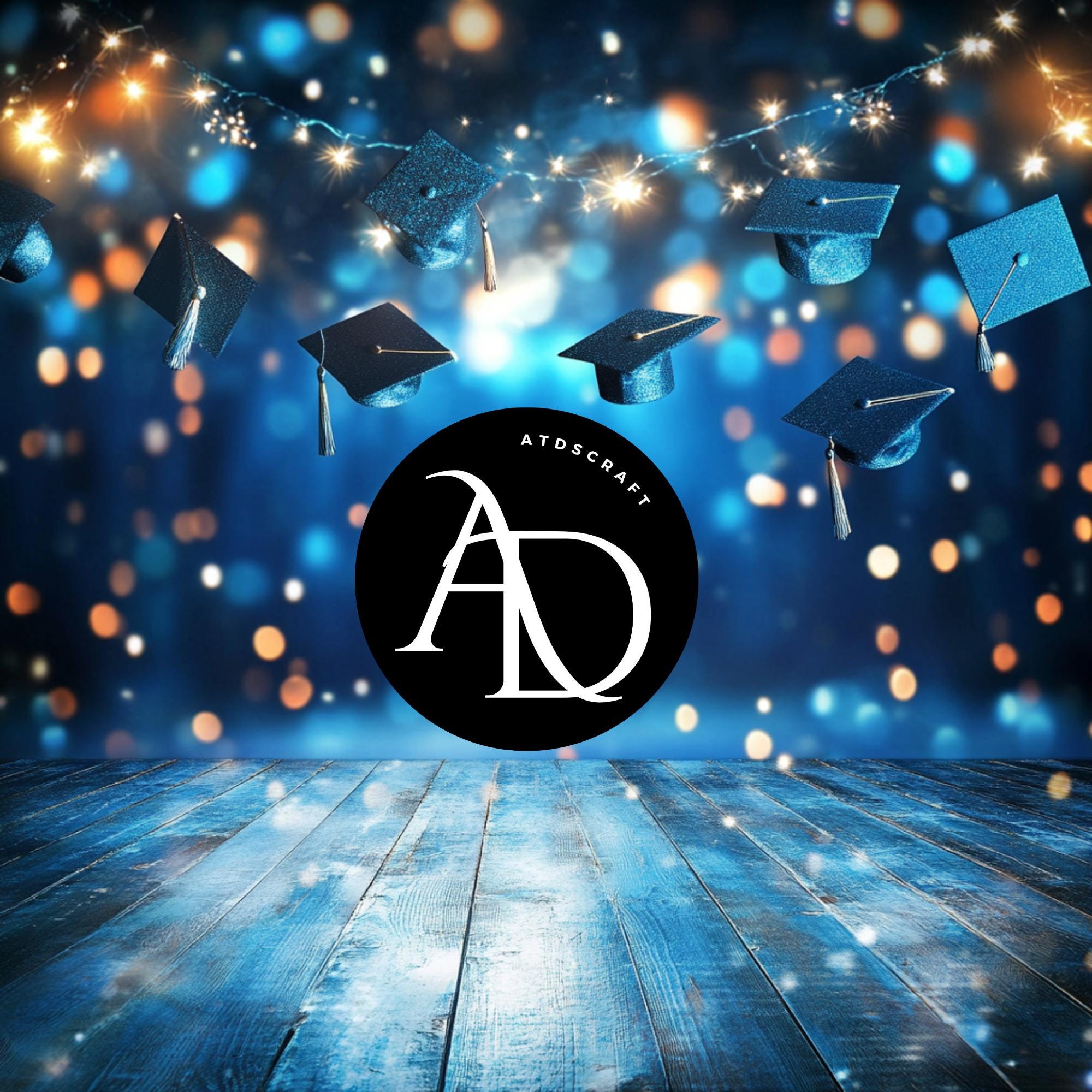 Studio Graduation Background Graduation Studio Photo Graduation Blue Back Ground Ceremony Background ...