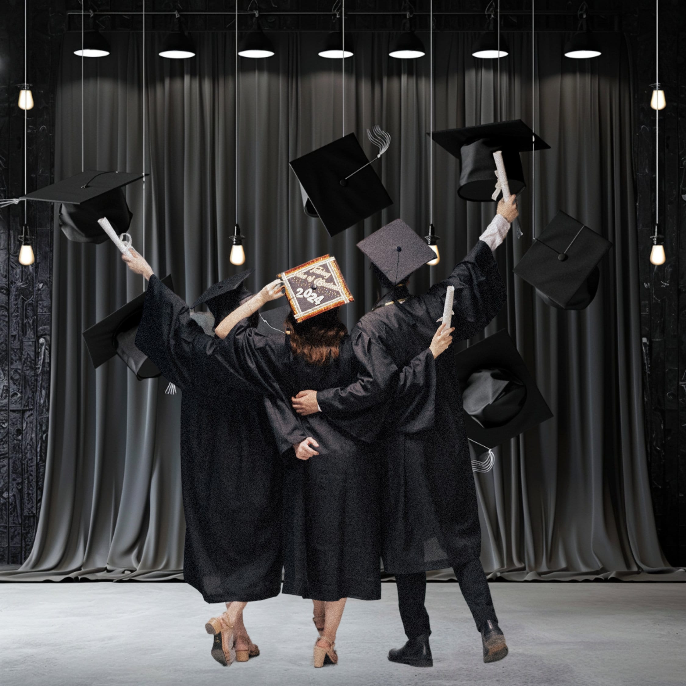 Graduation Studio Photo Graduation- Back Ground Ceremony Background ...