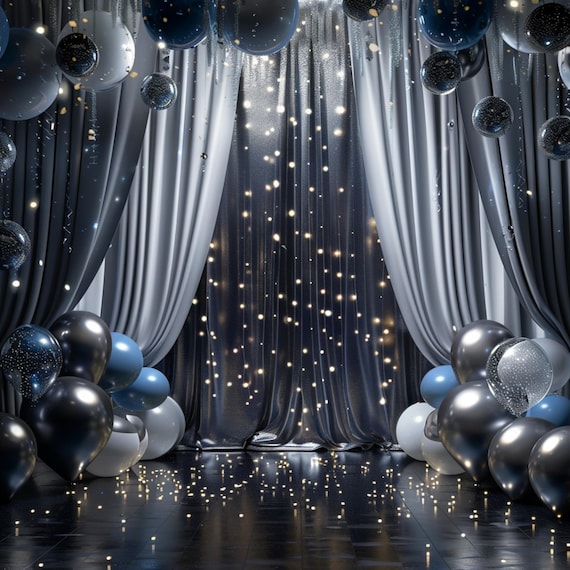 Ousuga Palloncini Nero Argento, 111 Pezzi Argento Metallizzato Nero Arco Palloncino Kit Uomini Ragazzo Compleanno Matrimonio Baby Shower Fidanzamento Valentino Proposta Festa Di Laurea Decorazioni