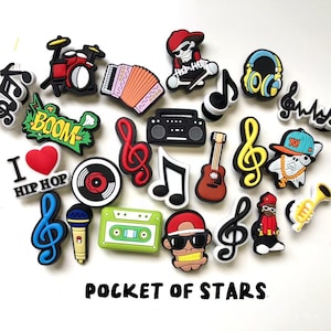 Shoe Charms (Music notes Instrument Hip Hop Rap Streetwear)