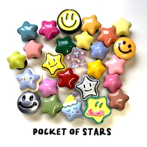 Shoe Charms (Smiley face, Stars)