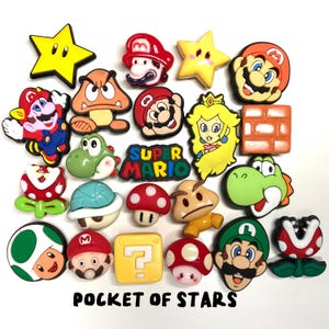 Shoe Charm - classic mushroom kingdom inspired