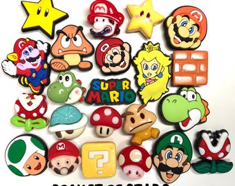 Shoe Charm - classic mushroom kingdom inspired