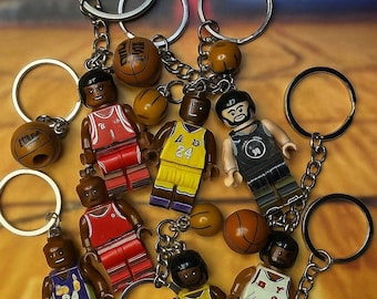 Custom Basketball Players keyring/keychain/shoe charm (Antetokounmpo/O'Neal/Bryant/Mcgrady/Yao/Durant/Harden/Curry/Wade/Westbrook)