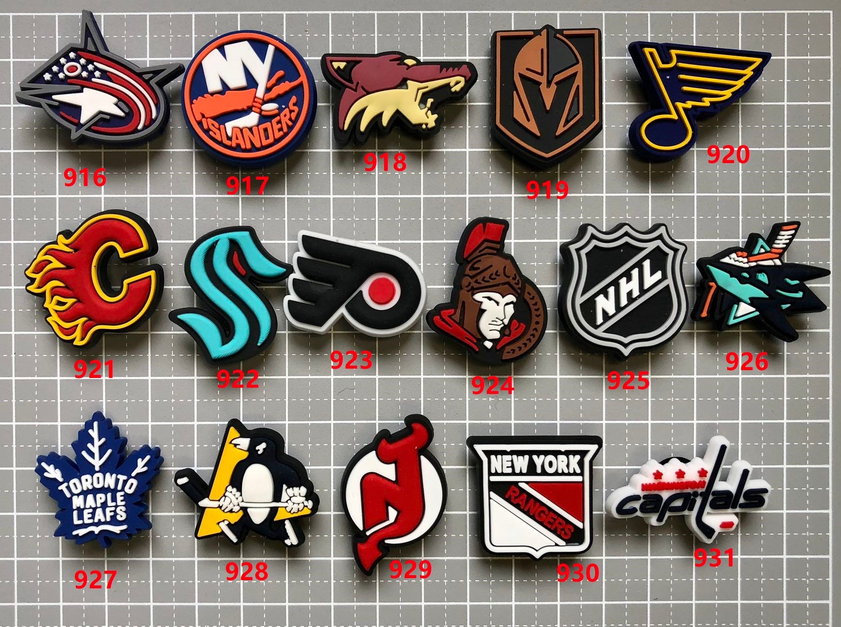 2024 Croc Charm / Jibbitz 960 Choices 916931 Hockey Teams Etsy Canada