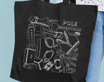 Pole dance essentials large tote aerial fitness bag