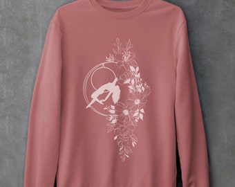 Luftreifen-Blumen-Pullover-Spiralist-Pullover