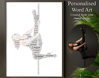 Personalised Word Art A4 PDF Digital Download for Aerialists