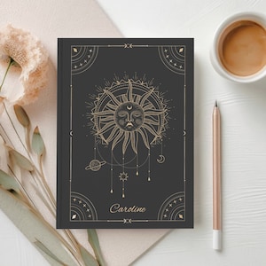 Personalized Celestial Journal Notebook, Dream Journal Hardcover