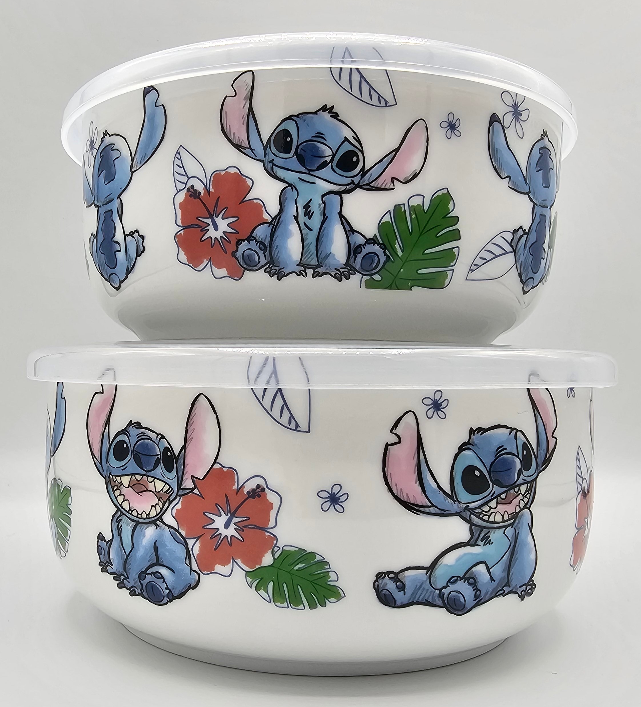 Disney's Stitch Ceramic Food Storage Bowl Set - Etsy