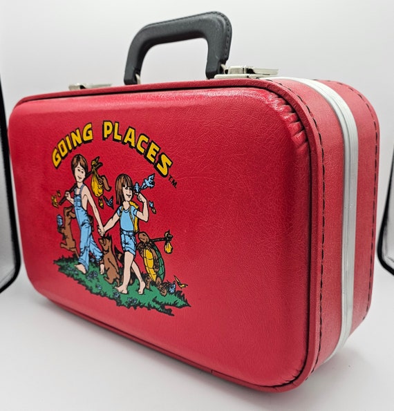 Childs Suitcase, Red, "Going Places", Hard Side, … - image 2