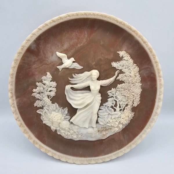 Gayle Bright Appleby Decorative Stoneware Sculpture Plate