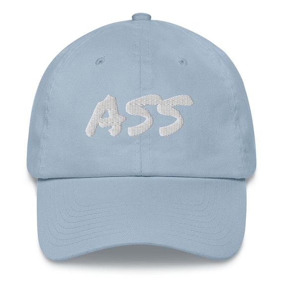 Trendy Apparel Shop 'Ass' Embroidered Dad Hat - Adjustable Cotton Twill Cap, One Size Fits Most - View #8