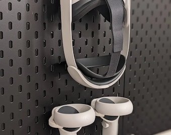Uchwyt Meta Quest 2 zgodny z Ikea Skadis, tablica narzędziowa, gogle VR