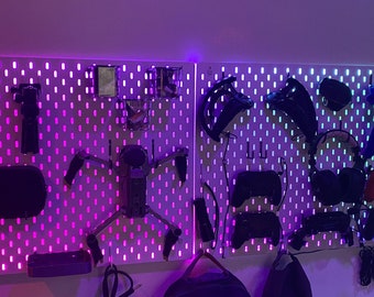 Ikea Skadis compatible LED strip holder, pegboard