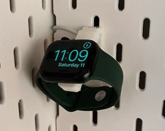 Ikea Skadis compatible Apple Watch wireless charging holder, AppleWatch