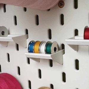 Ikea Skadis Pegboard Compatible Bobbin Holder, Sewing Bobbins, Sewing Machine