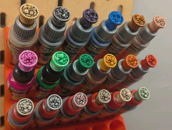 Speedpaint, Green Stuff World, TwoThinCoats Farbdeckel für perfekte Farbsichtbarkeit, Paint Bottle Swatch Cap, Army Painter Vallejo