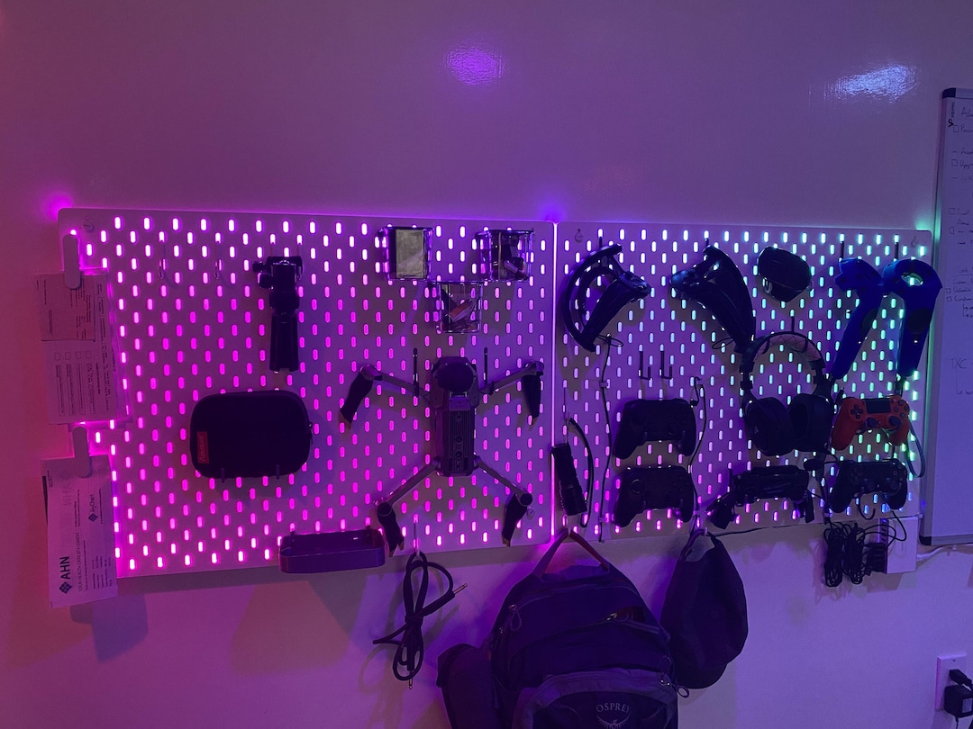 Ikea Skadis Compatible LED Strip Holder, Pegboard - Etsy