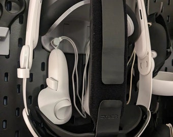 Ikea Skadis compatible Meta Quest 3 mount, pegboard, VR headset