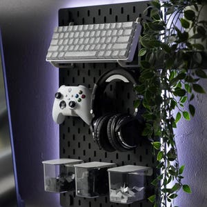 Ikea Pegboard Skadis Mount Headset, Controller, Keyboard, Mouse, Gaming Accessories, Pegboard Mounts, IKEA Skadis Pegboard
