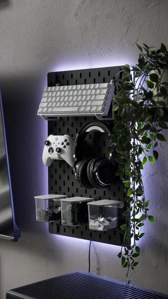 Ikea Pegboard Skadis Halterung Headset, Controller, Tastatur, Maus, Gaming Accessories, Pegboard Halterungen, IKEA Skadis Pegboard