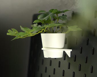Ikea Skadis compatible pegboard plant pot holder, Ikea pegboard ideas