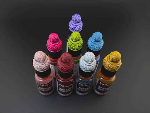 Speedpaint-Farbdeckel für perfekte Farbsichtbarkeit, Paint Bottle Swatch Cap, Army Painter Vallejo