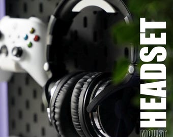 Ikea Pegboard Skadis compatible headset, headphone holder, IKEA pegboard gaming