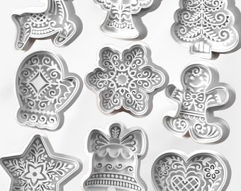 Christmas cookie cutters, cookie molds, cookie cutter, Christmas, cookie cutter, cookie mold, Christmas cookies, baking molds