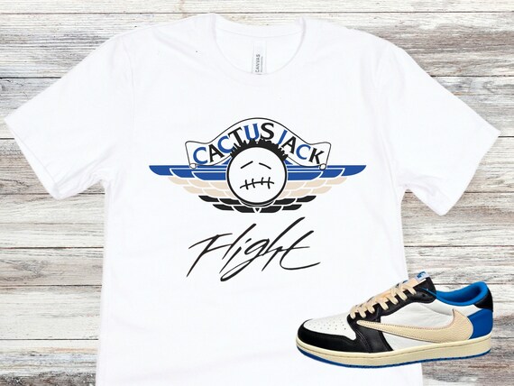 Travis Scott Fragment 1s Shirt to Match Jordan 1 Sneaker, Sneaker  