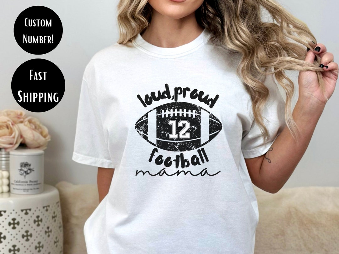 Personalized Mom High School Football Shirt Custom Football Etsy