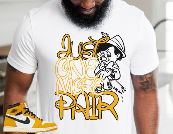 Jordan 1 yellow toe shirt hotsell