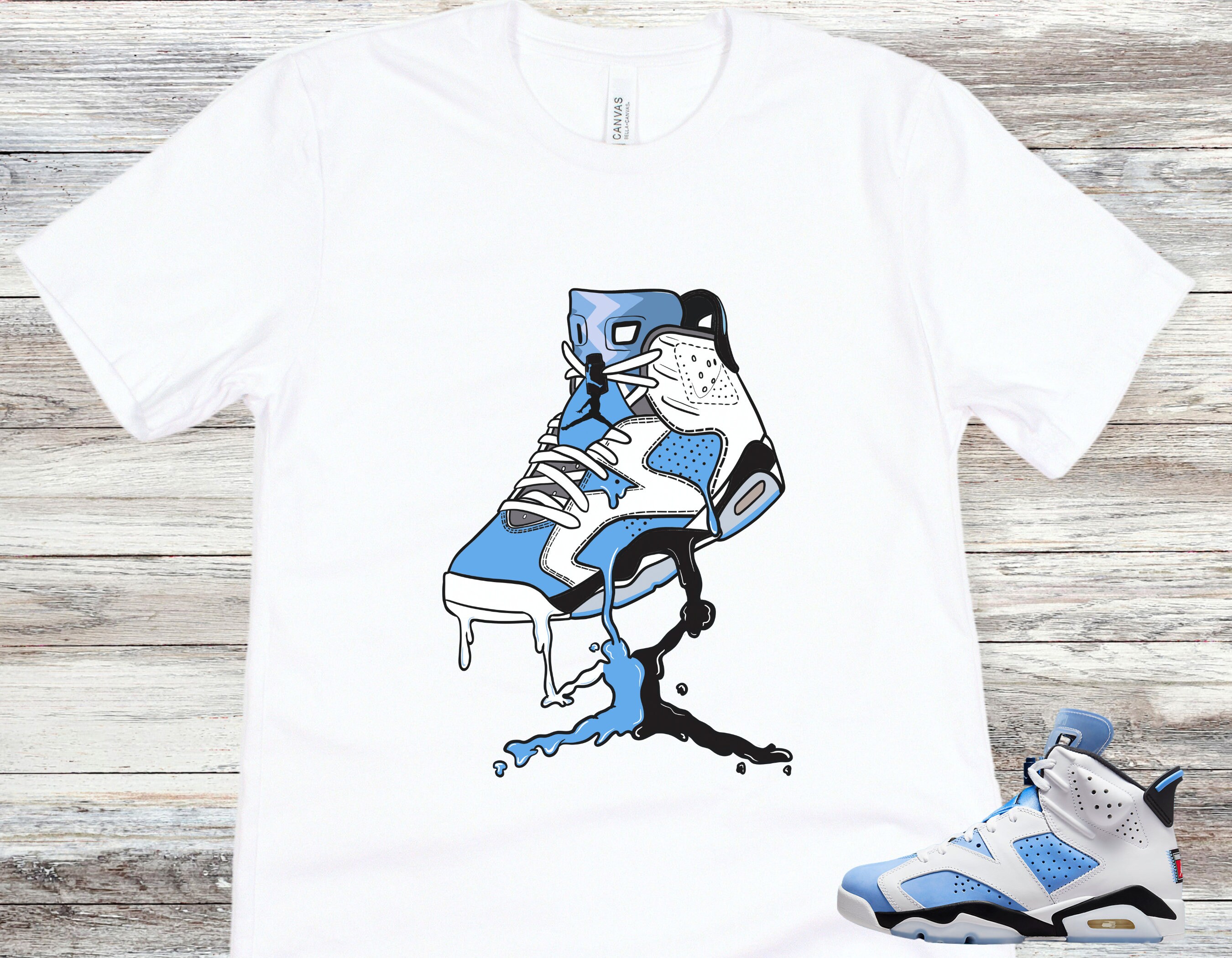 Jordan 6 white blue deals