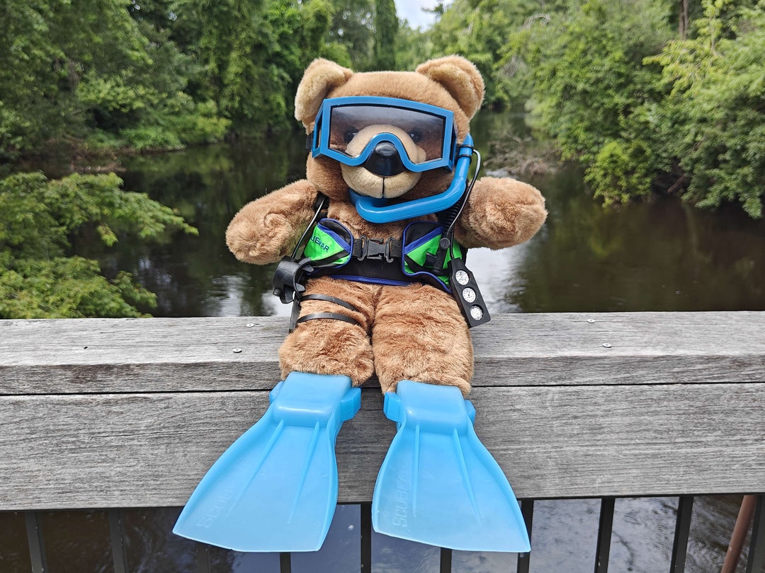 Scubear Vintage 18 Scuba Diving Teddy Bear Etsy