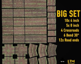 Wargaming Terrain: Dirt Roads Set - 28mm/32mm Scale