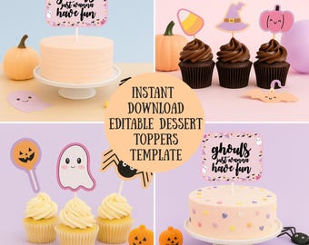 16 Pezzi Cupcake Toppers, Bar-Bi Rosa Decorazioni Di Compleanno Per Le