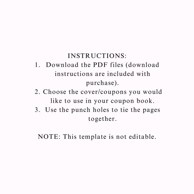 Digital Coupon Book for New Moms, New Parents Coupon Book Instant